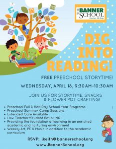 Story Time- Students- Private Primary/Middle School Frederick MD
